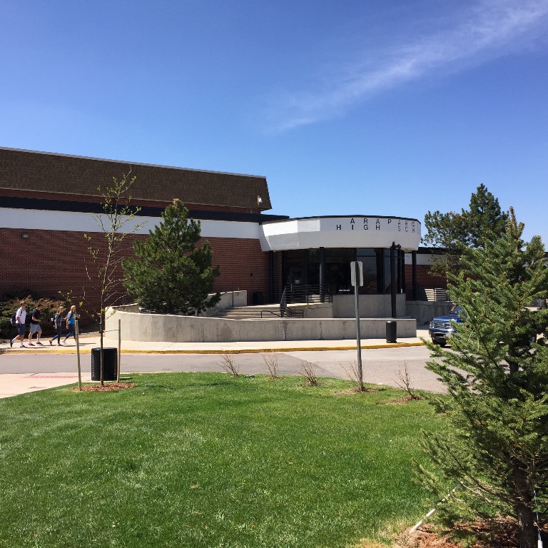New main entrance on east side of school